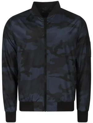 McLeod Bomber Jacket In Navy Camo - Dissident