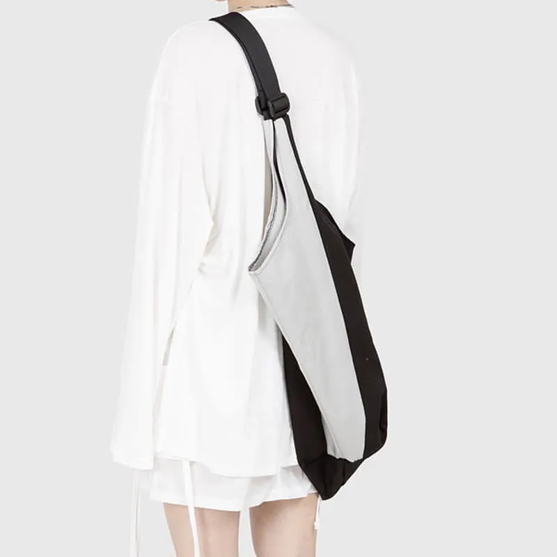 Men's and women's stitching messenger bag