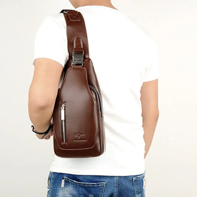 Men's Anti-theft Vintage Sling Bag