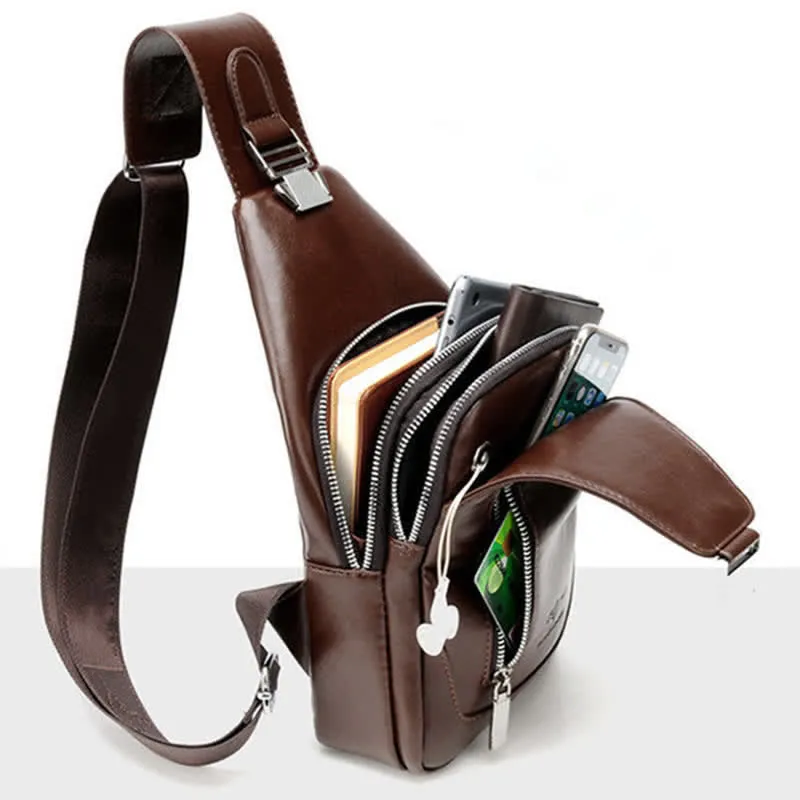 Men's Anti-theft Vintage Sling Bag
