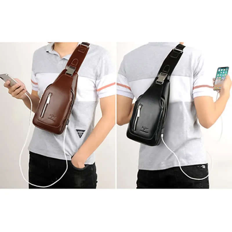 Men's Anti-theft Vintage Sling Bag