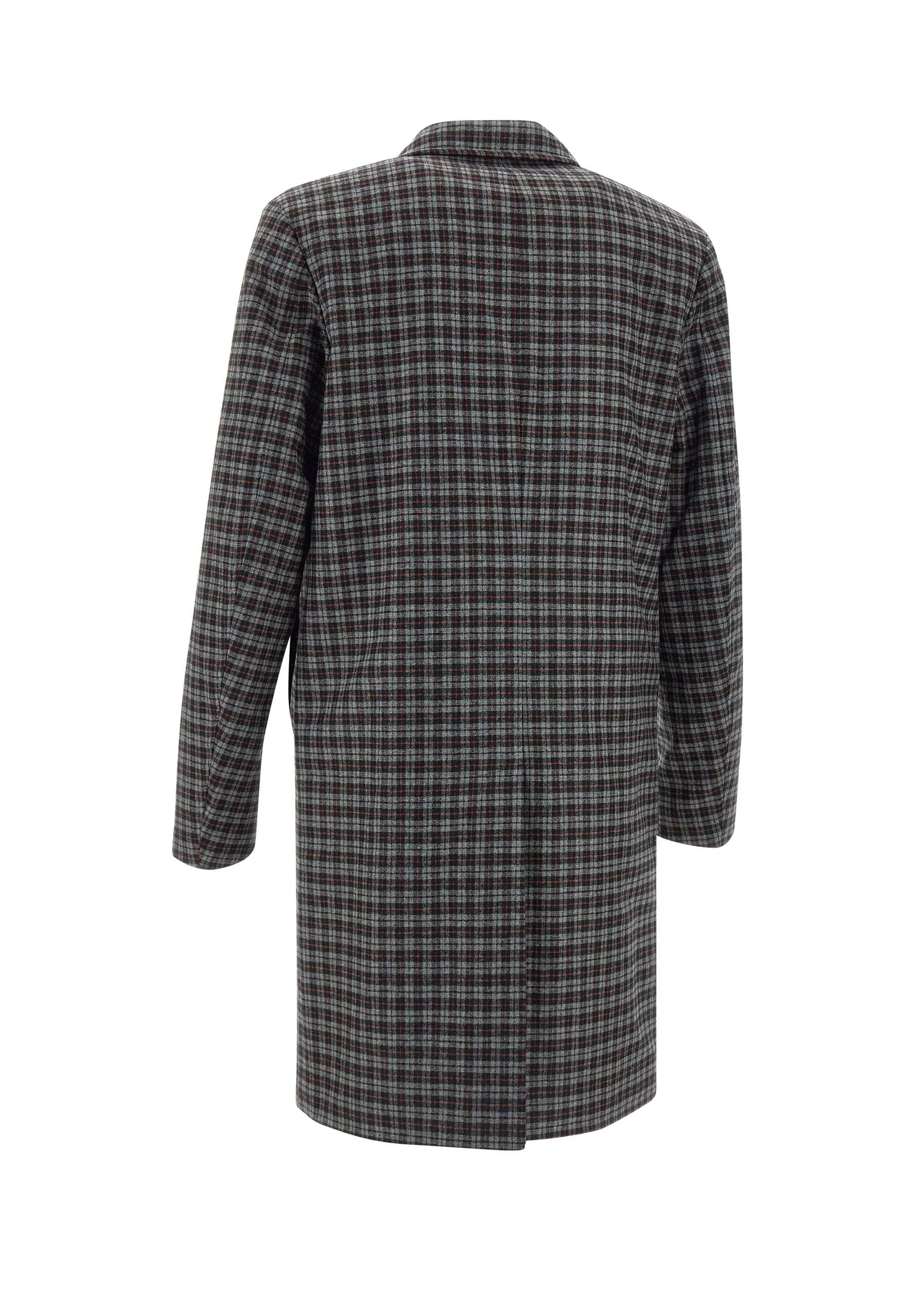 Men's Quilted Wool Blend Coat