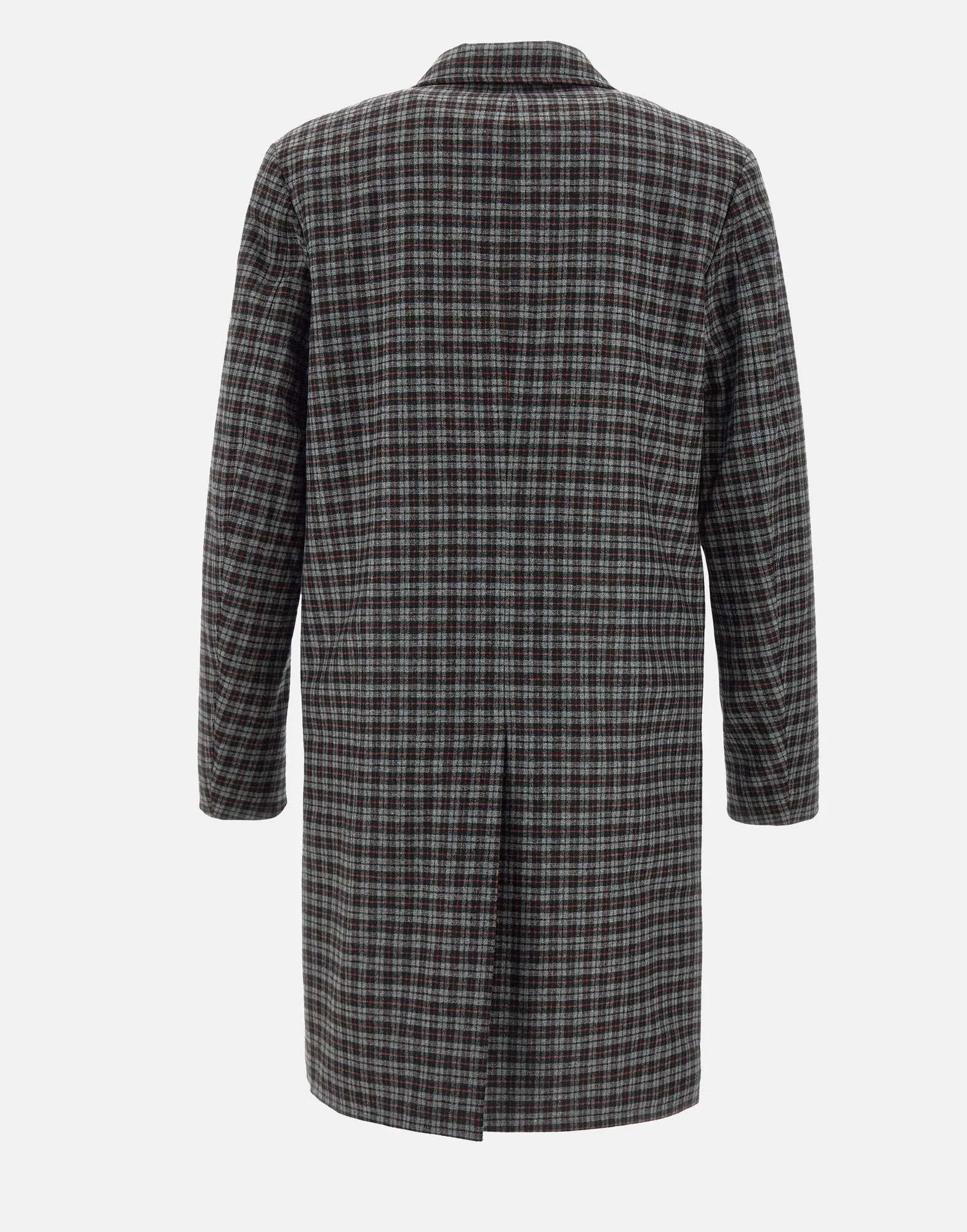 Men's Quilted Wool Blend Coat