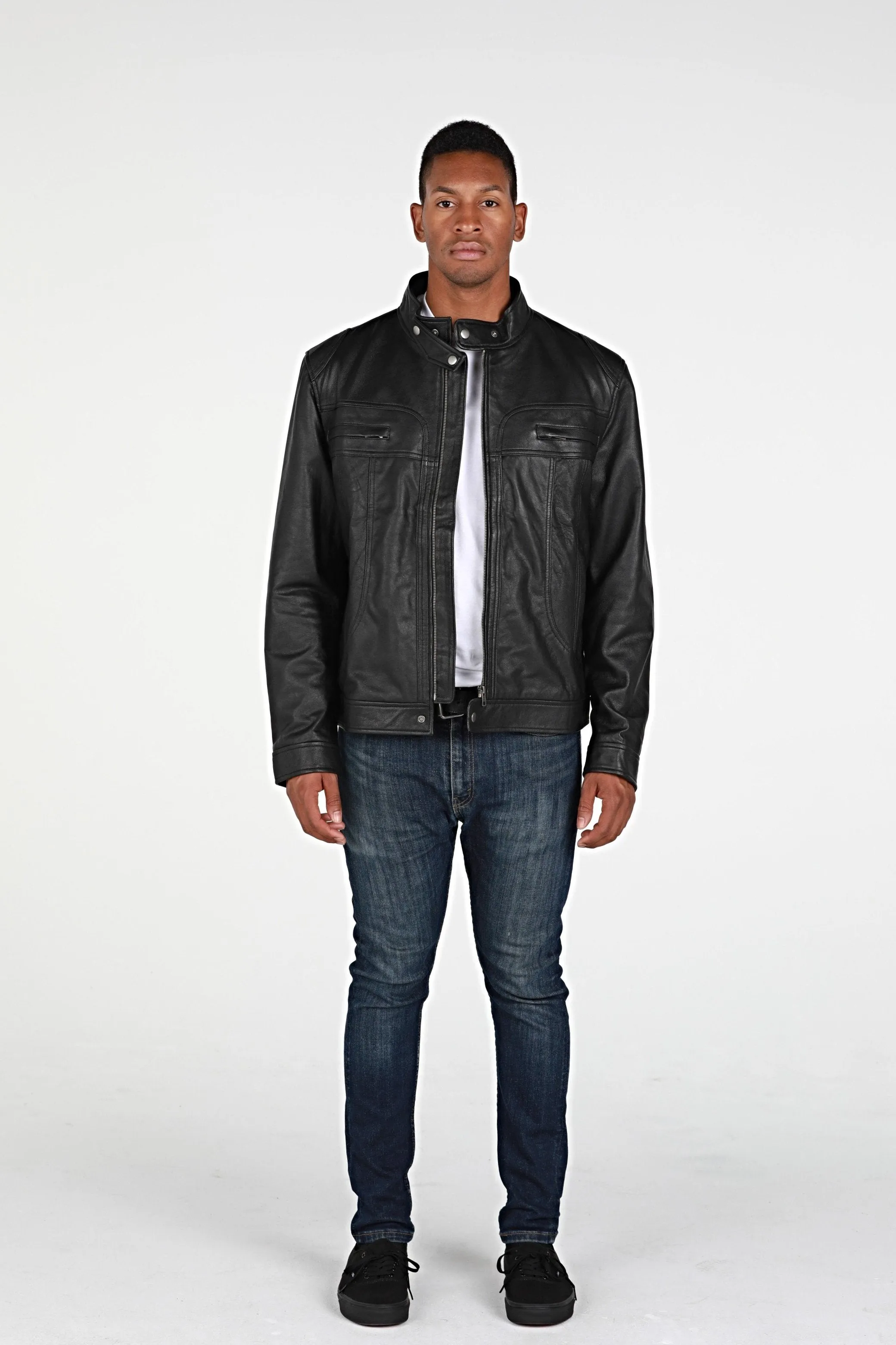 Mens Raging Leather Jacket