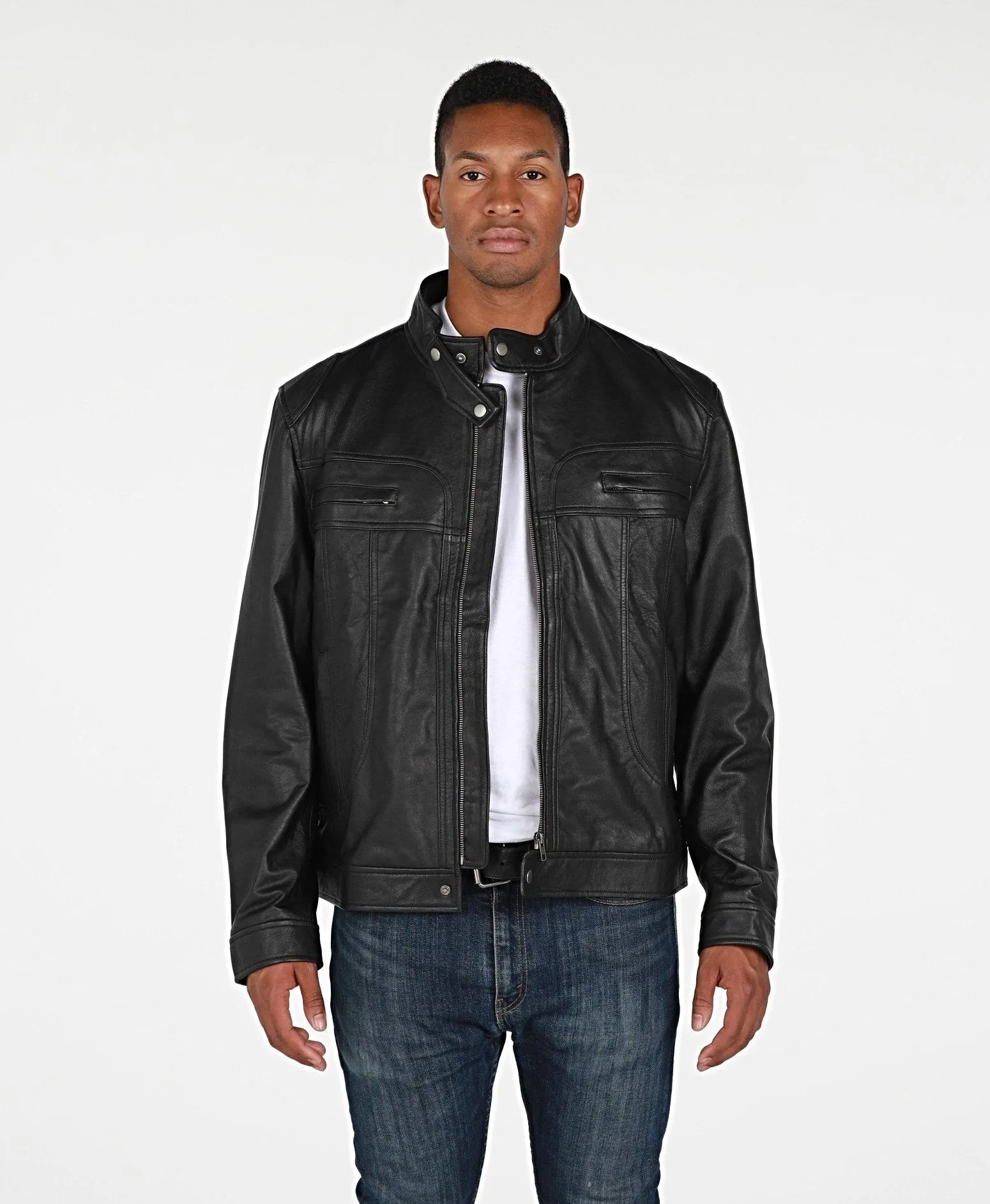 Mens Raging Leather Jacket