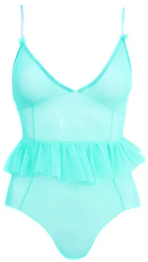 Mint Green Mesh Bodysuit