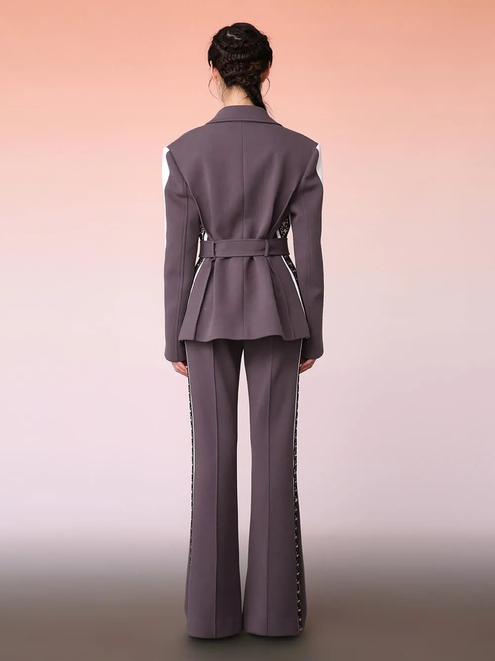 MUKZIN Grey Casual Blazer Coat