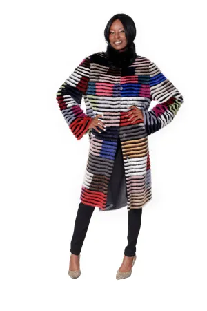 Multi Color Mink Coat