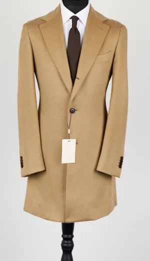 New Suitsupply Vincenza Brown Pure Camel Coat - Size 40R