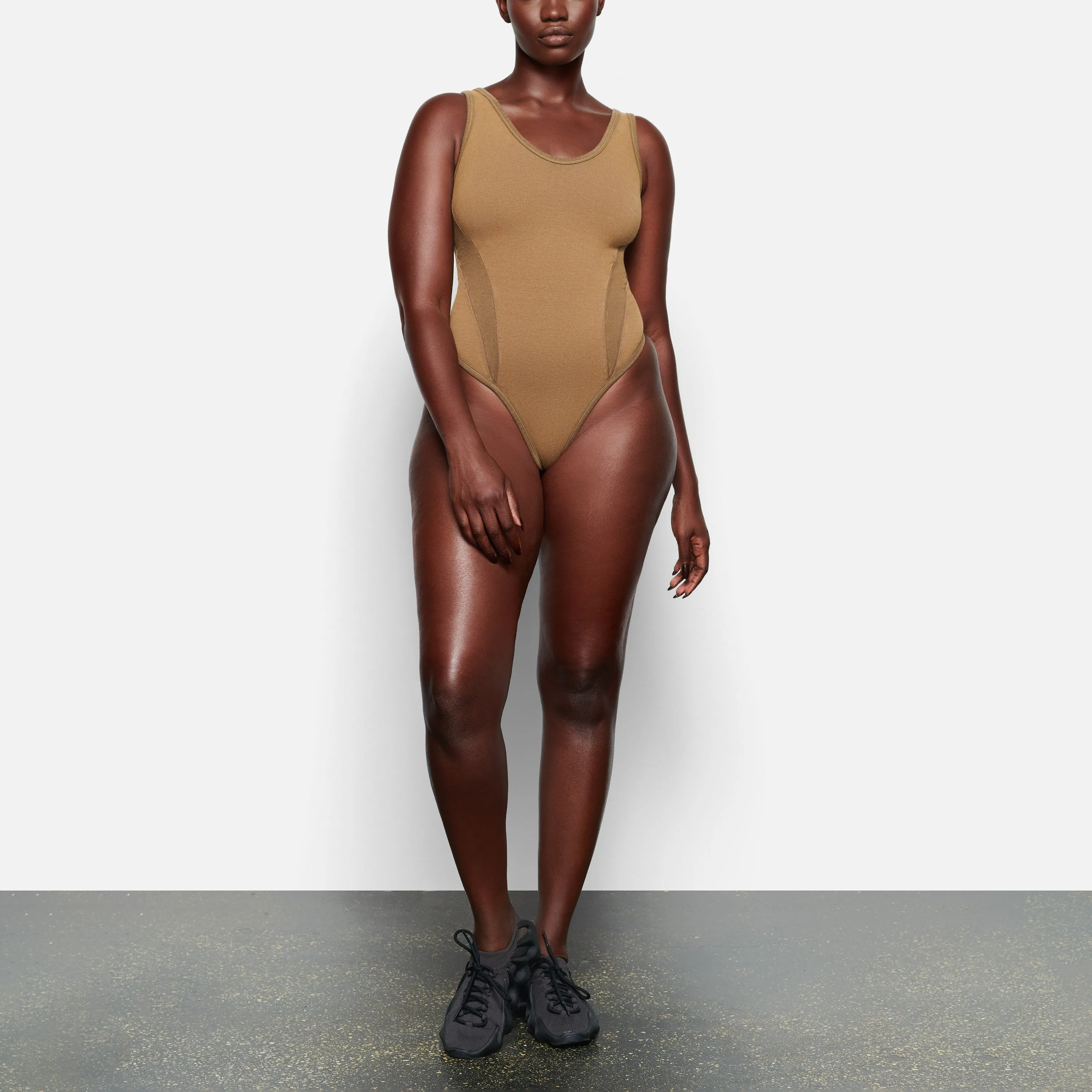 OUTDOOR BASICS TANK BODYSUIT | SEPIA