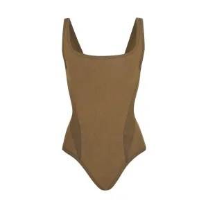 OUTDOOR BASICS TANK BODYSUIT | SEPIA