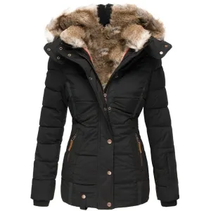 Parka met bontgevoerde capuchon
