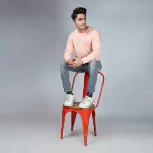 Peachy Peach Crew Neck Sweatshirt