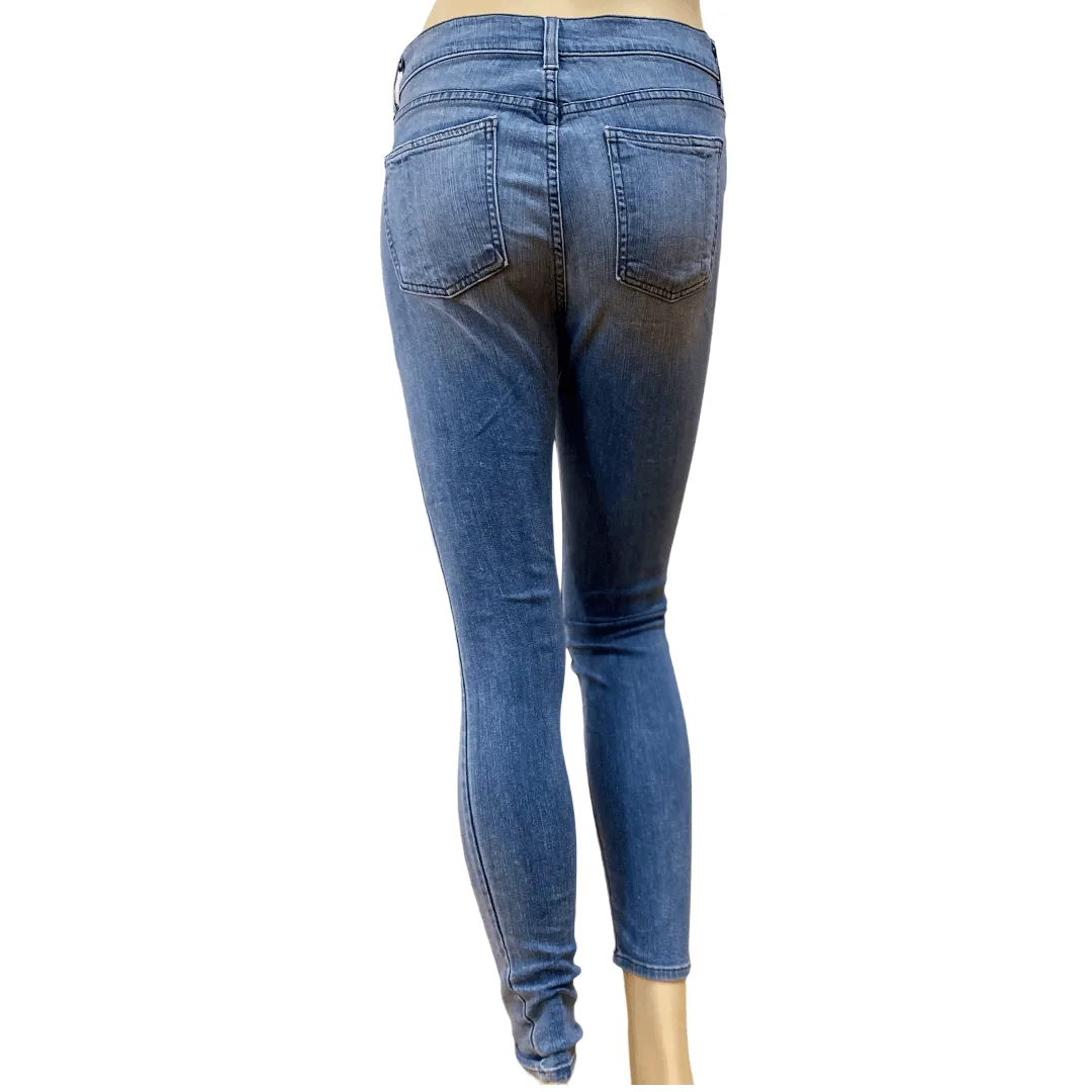 Pistola Mid Rise Distressed Skinny Jeans