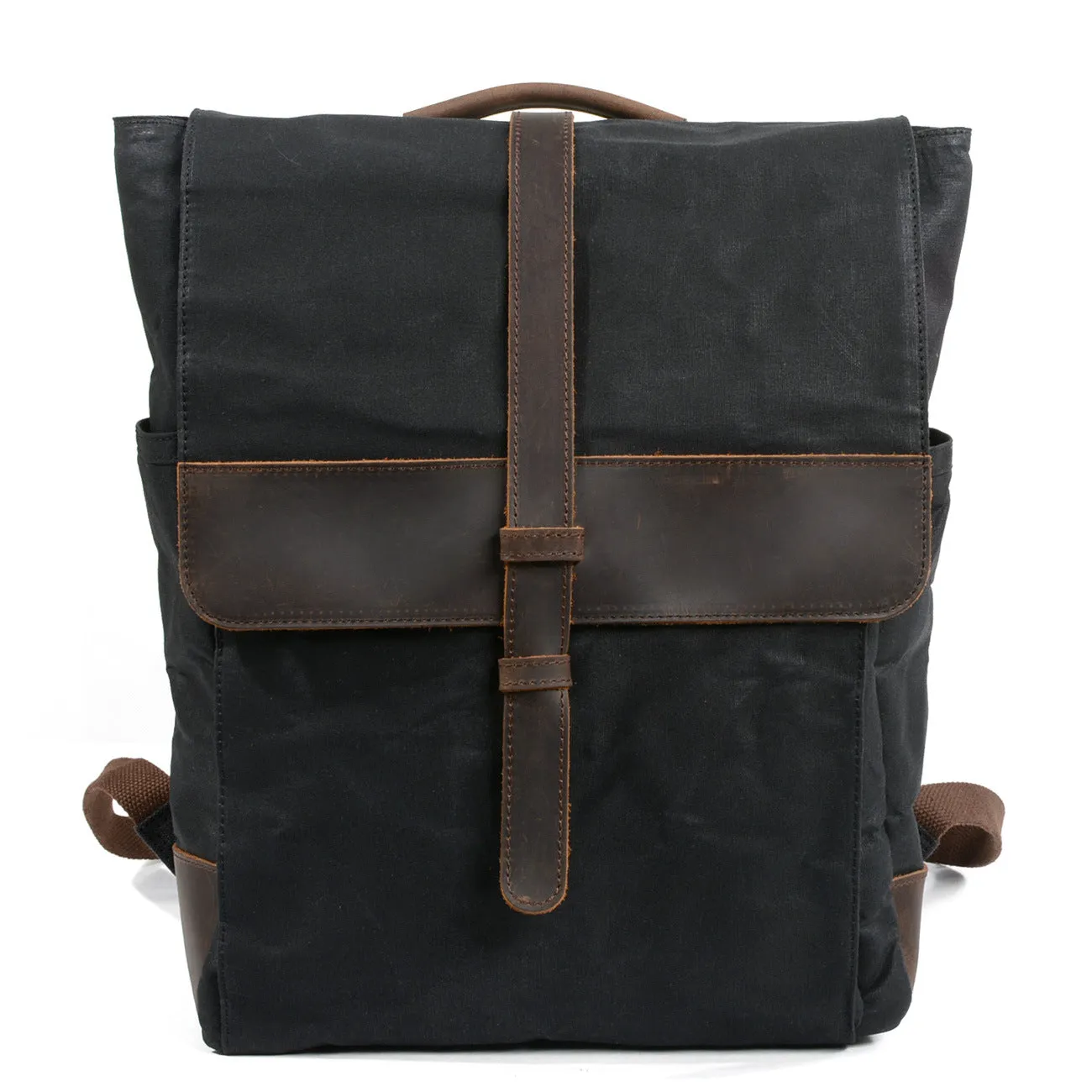 Retro wax canvas men's bag outdoor travel backpack waterproof sports student KS6006