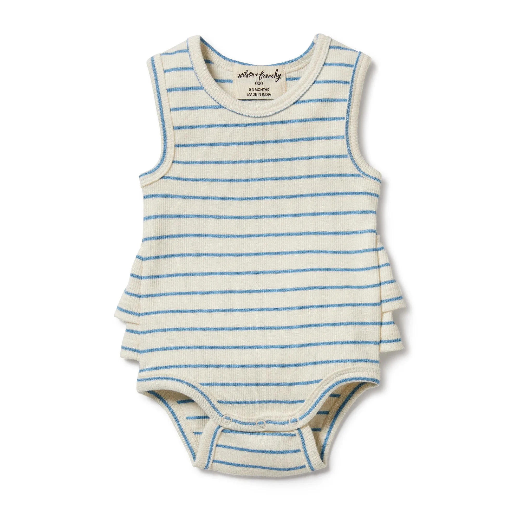 Ruffle Bodysuit | Petit Blue