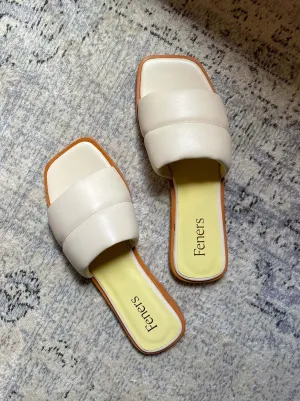 sandal - camille - cream