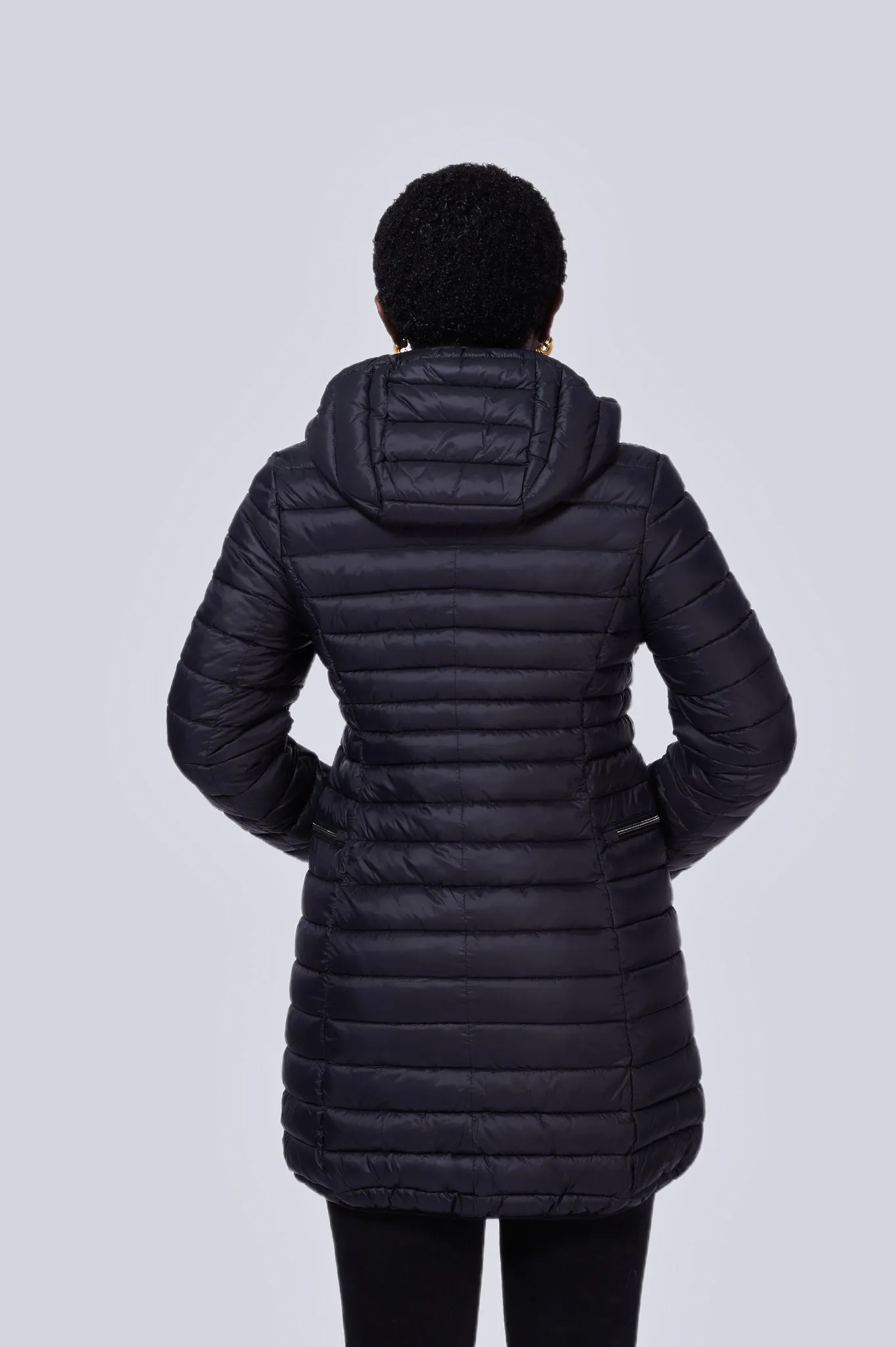 Shannon Vegan Down Coat | Black
