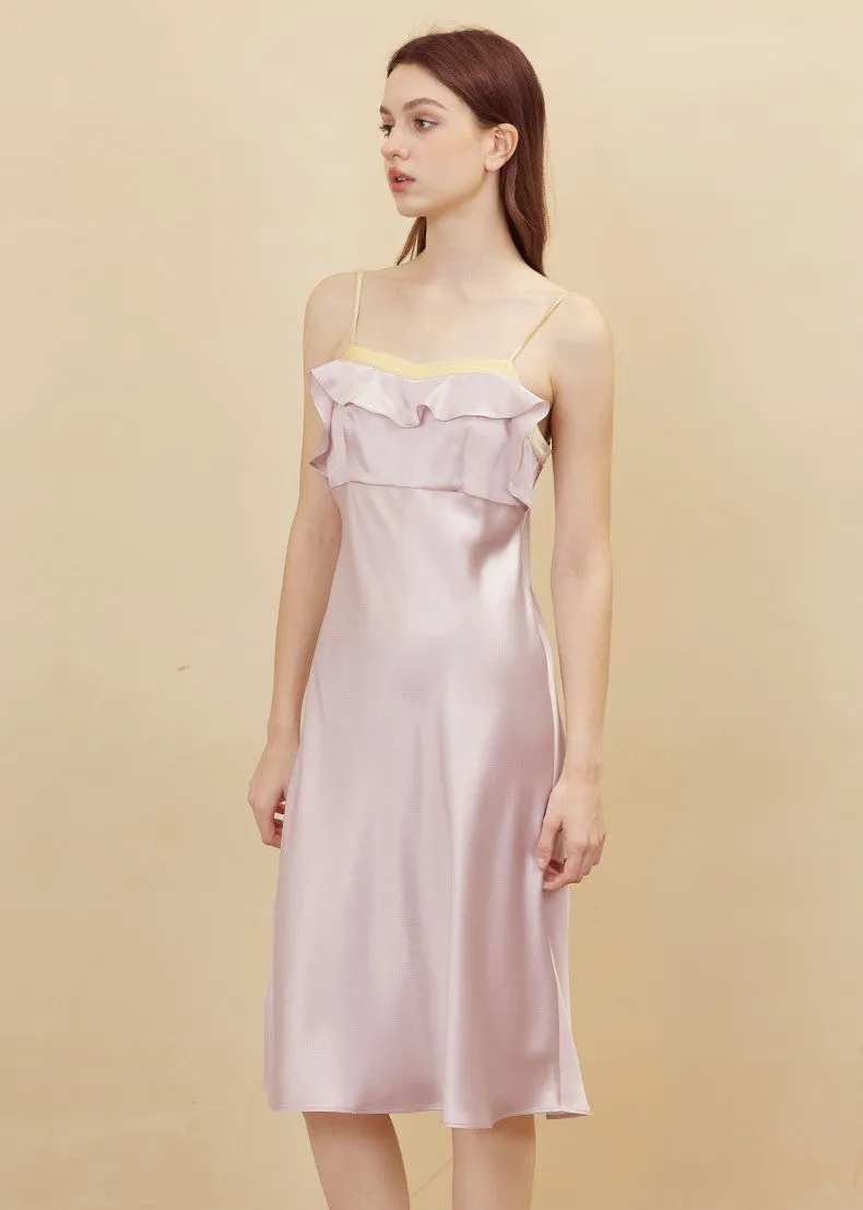 Silk Dress - Adjustable Straps Slip Extended Long