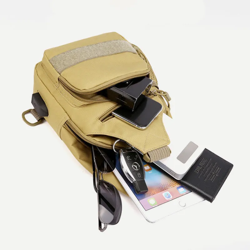 Sling Bag For Men Canvas Casual Sports Large Chest Bag