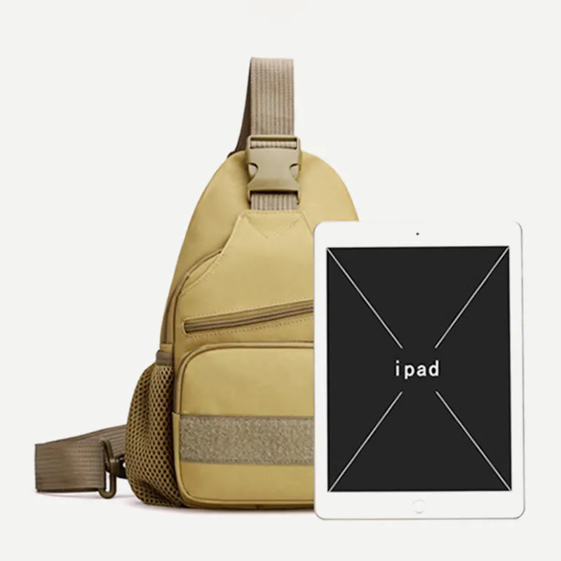 Sling Bag For Men Canvas Casual Sports Large Chest Bag