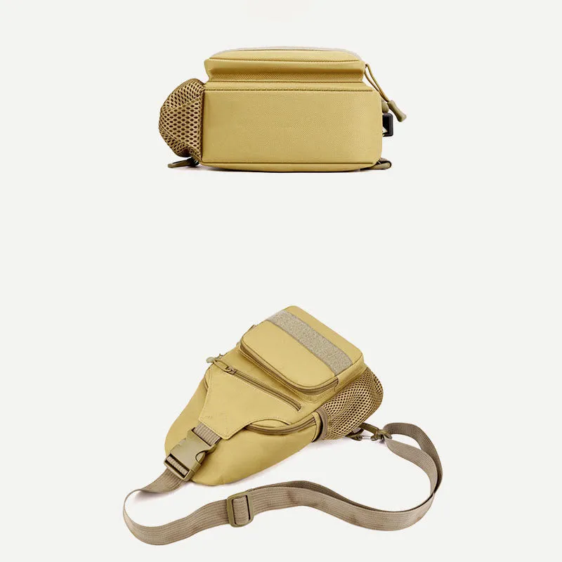 Sling Bag For Men Canvas Casual Sports Large Chest Bag
