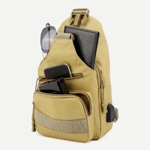 Sling Bag For Men Canvas Casual Sports Large Chest Bag