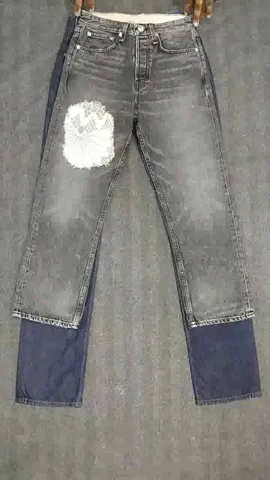 SS24 Upcycled / Reworked Crochet Denim Pants