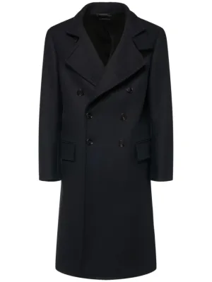 Tom Ford   Compact Japanese twill felt coat 