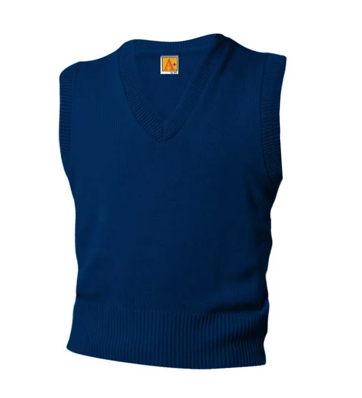 V-Neck Sleeveless Pullover - Navy