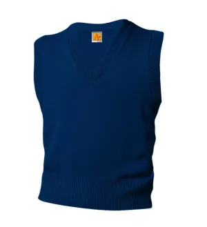 V-Neck Sleeveless Pullover - Navy