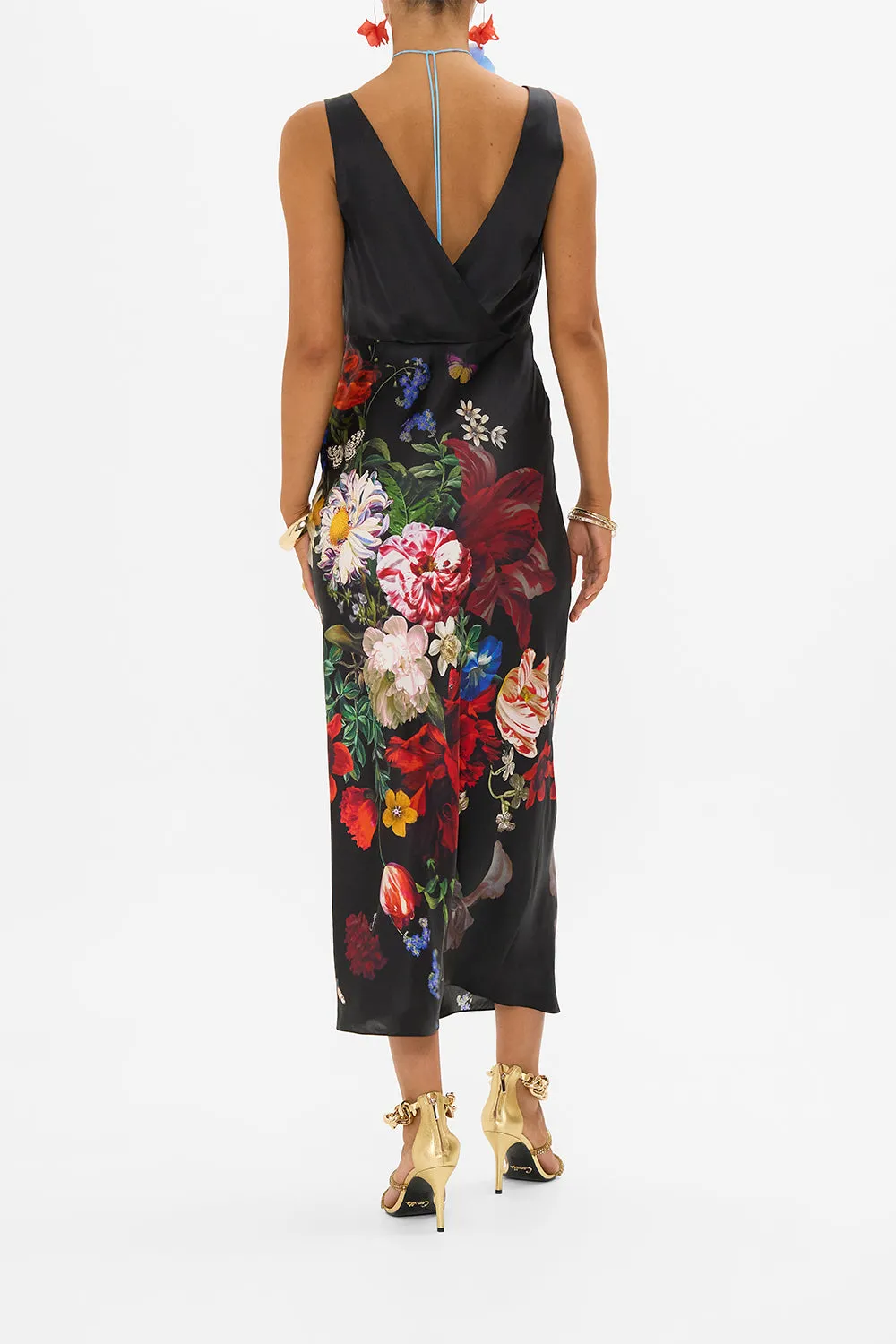 V-NECK SLIP DRESS A STILL LIFE