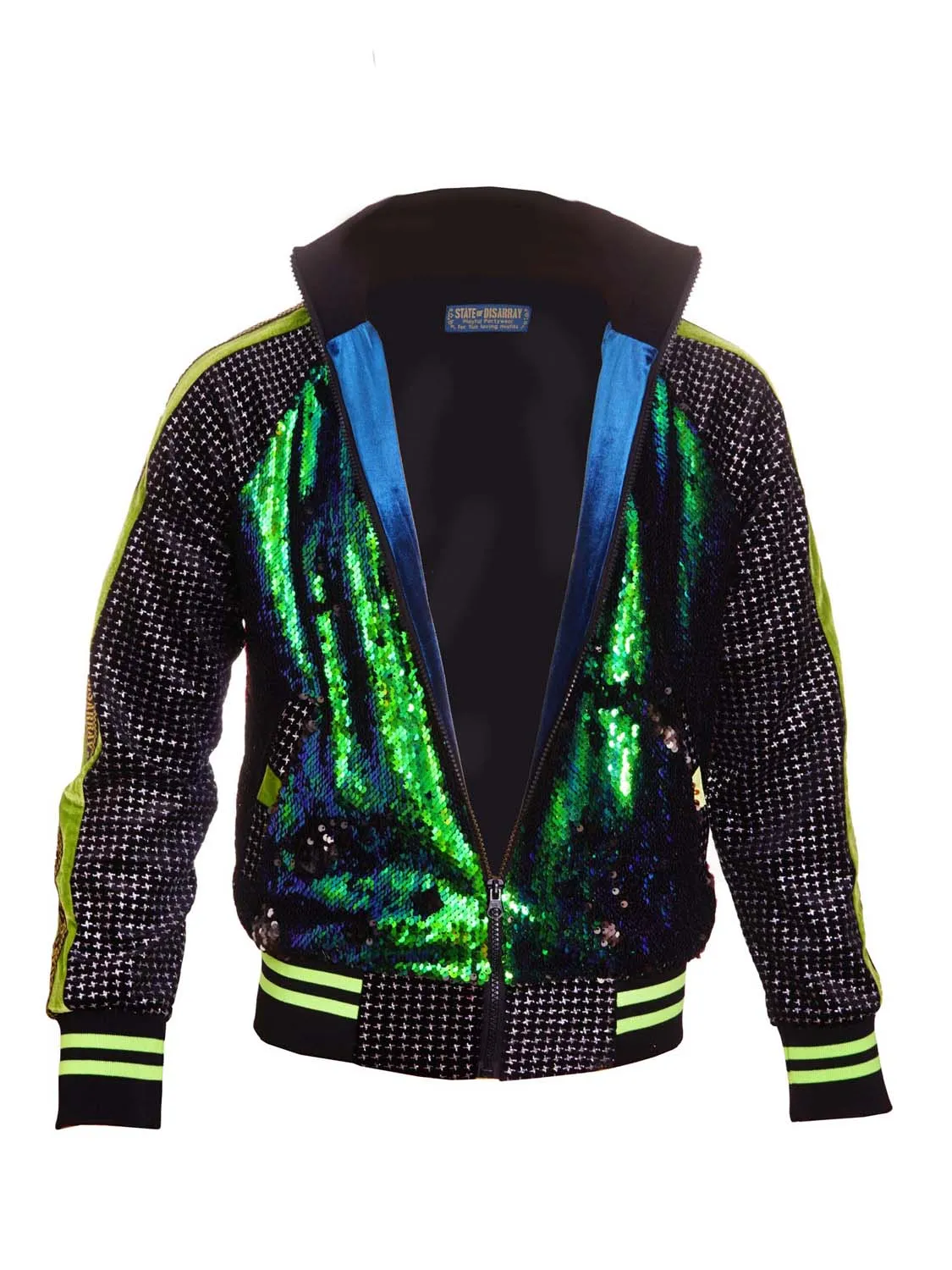 Viridian Vibes (Size S Only) | Deluxe Disarray Bomber Jacket | Unisex
