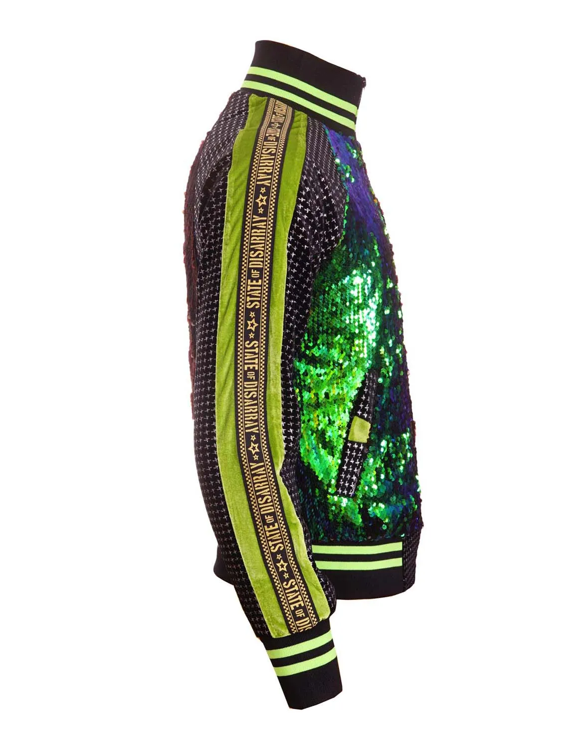 Viridian Vibes (Size S Only) | Deluxe Disarray Bomber Jacket | Unisex