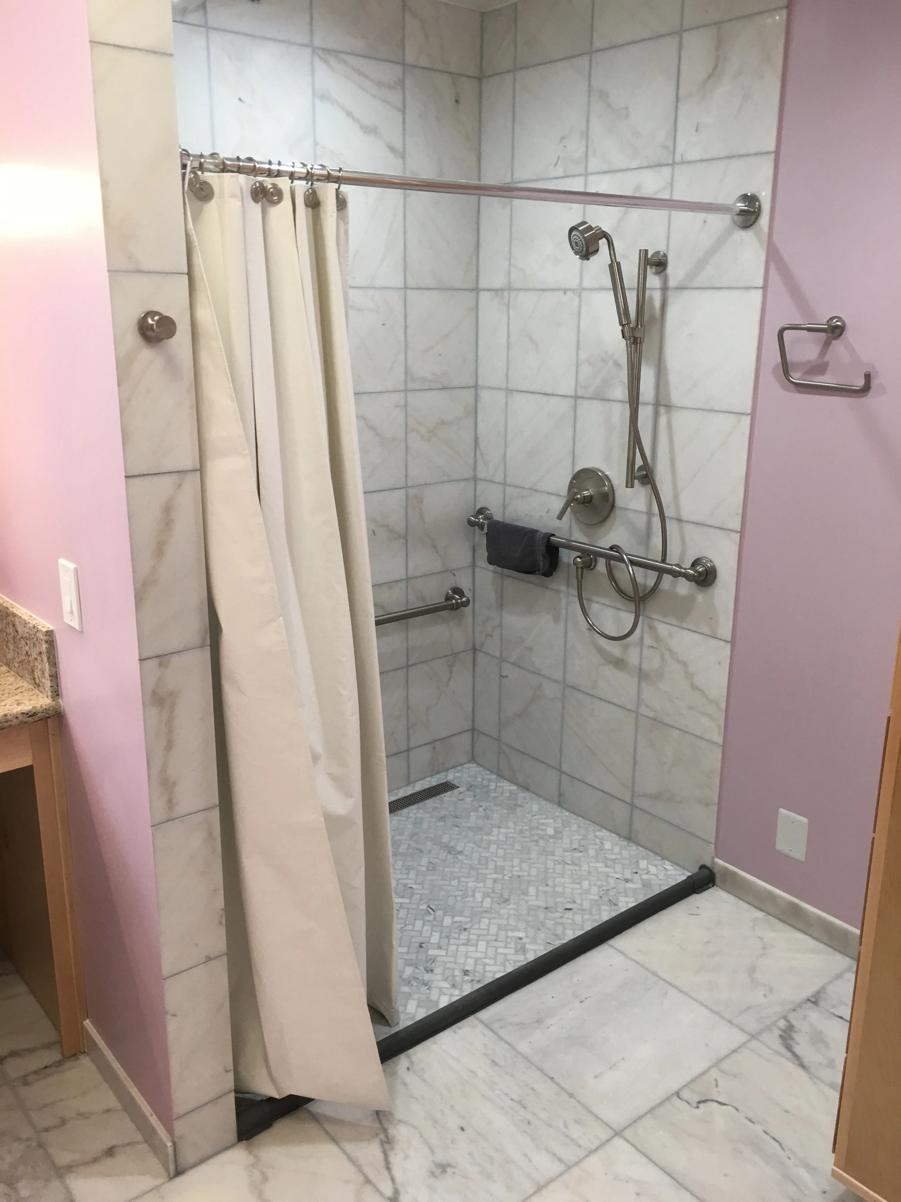Weighted Shower Curtains 42" wide x 72" high