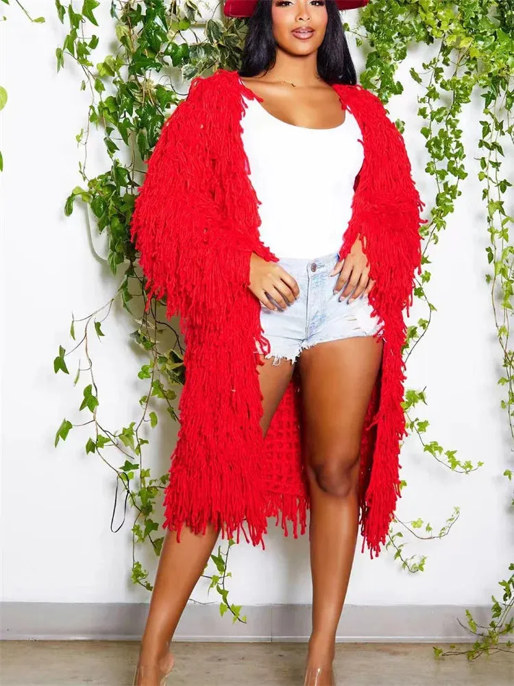 Women’s Oversized Tassel Coat