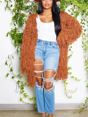 Women’s Oversized Tassel Coat