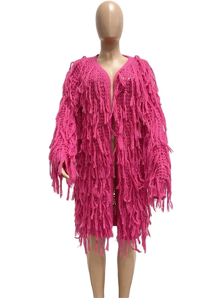 Women’s Oversized Tassel Coat