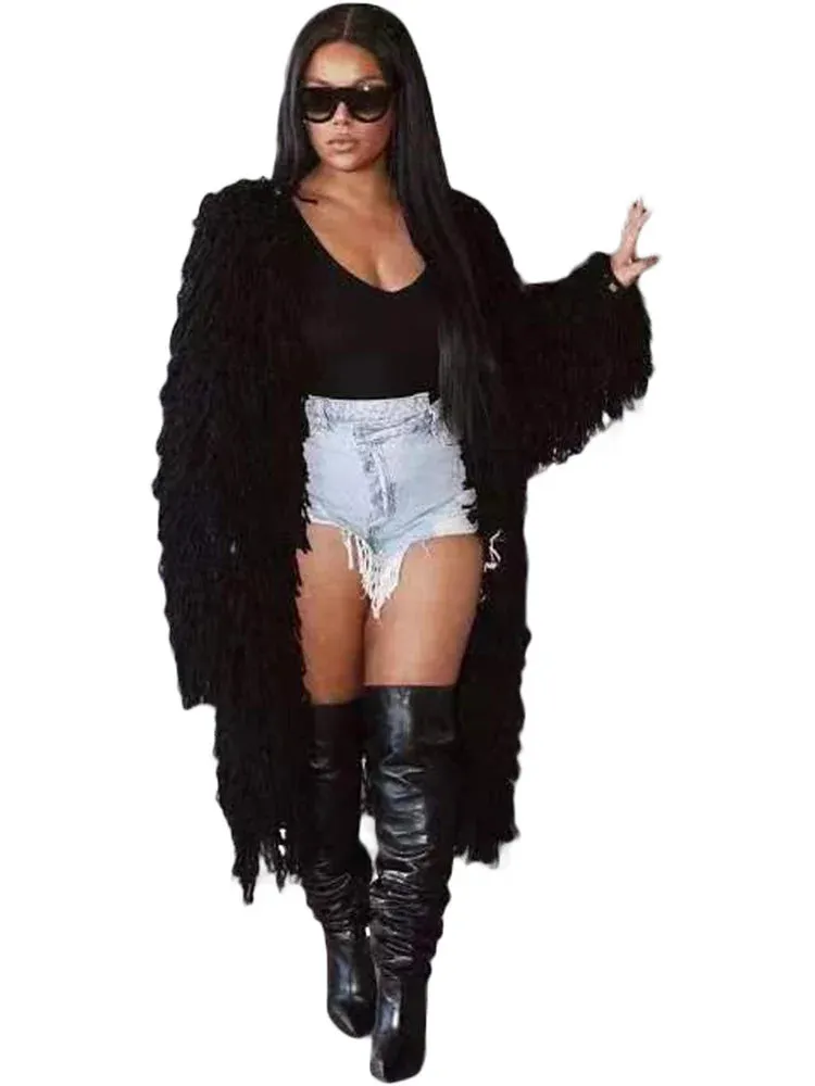 Women’s Oversized Tassel Coat