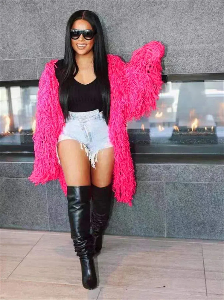 Women’s Oversized Tassel Coat