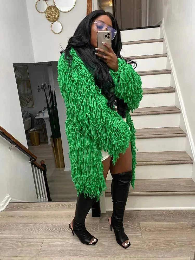 Women’s Oversized Tassel Coat