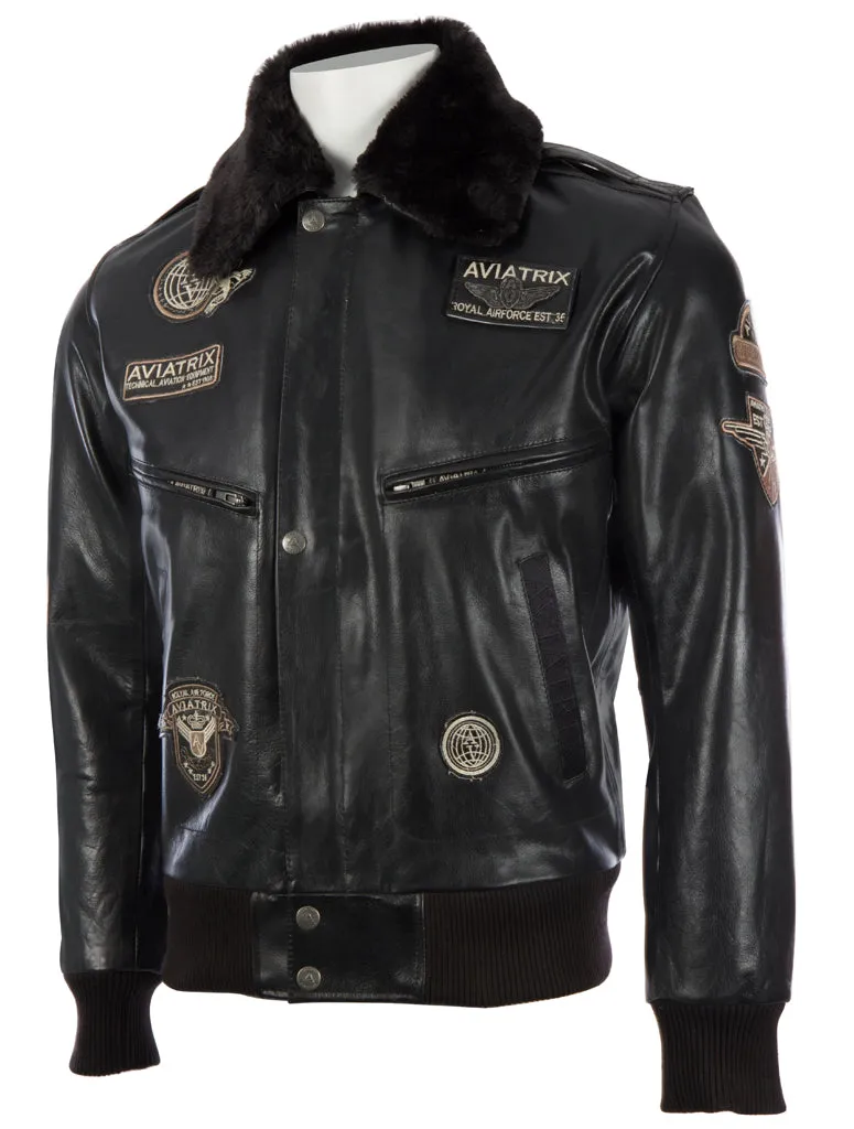 YBOB Men's Air Force Jacket - Black