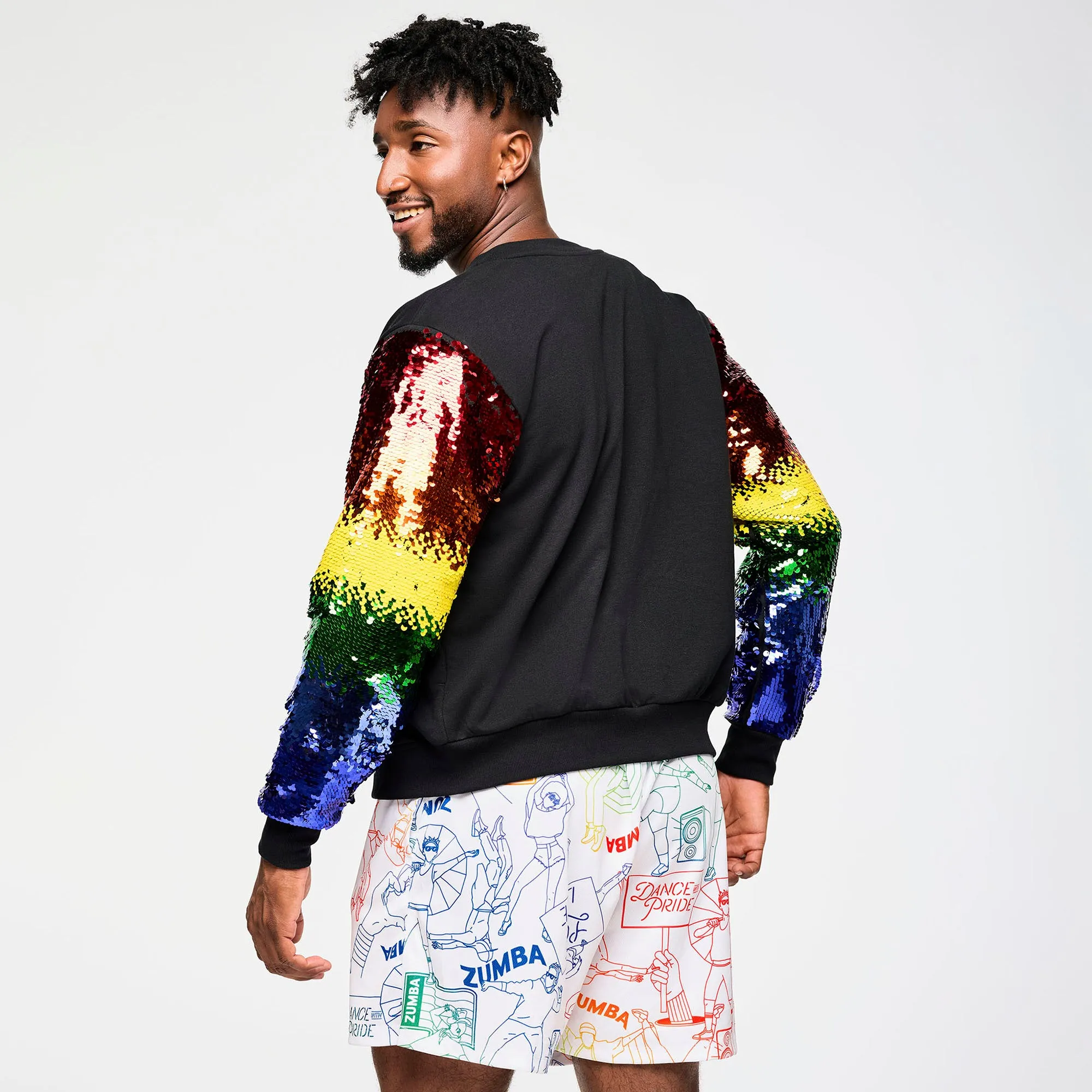 Zumba Bomber Jacket With Sequin Sleeves  PRIDE 2025