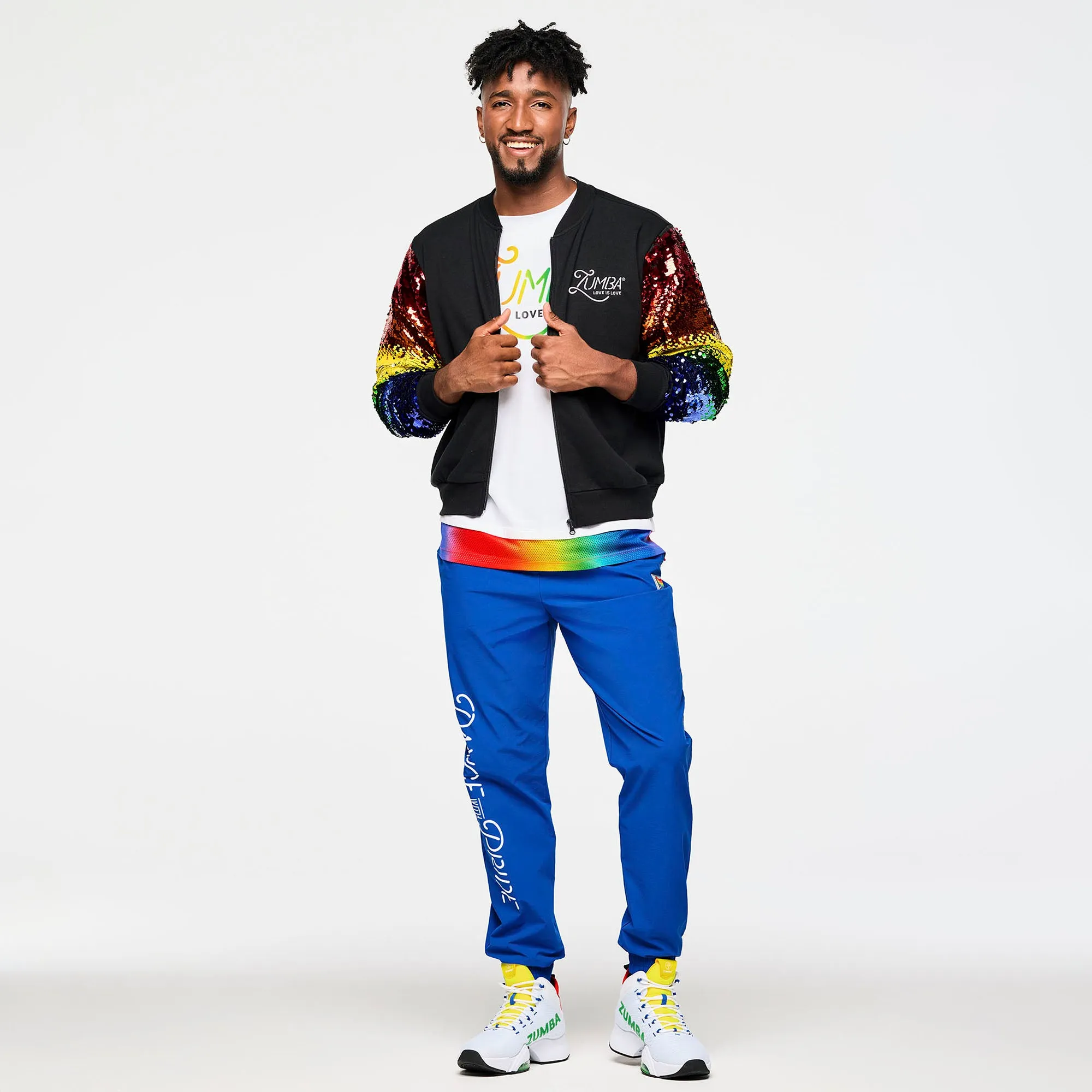 Zumba Bomber Jacket With Sequin Sleeves  PRIDE 2025